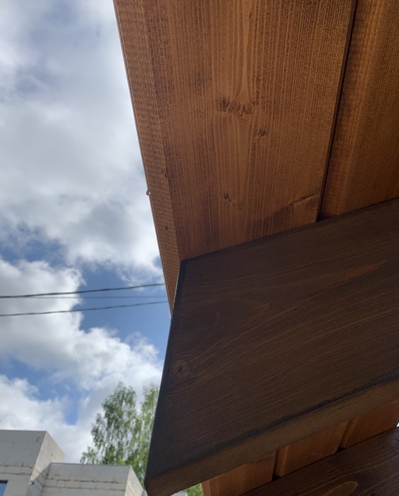 Навес для авто из бруса своими руками