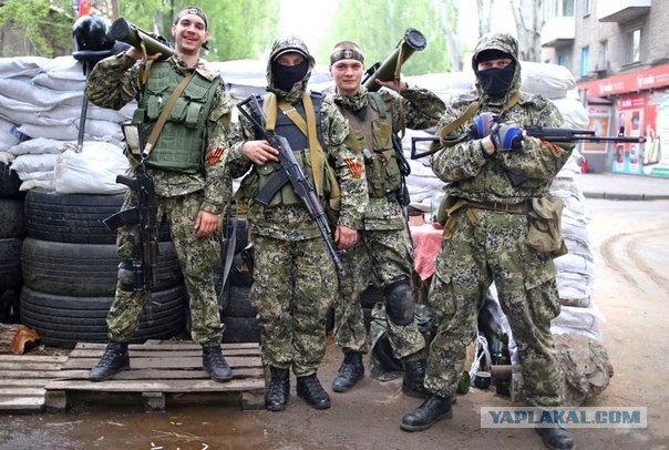 Перестрелка между ополчением и войсками