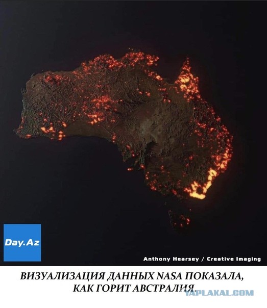 ВВС Австралии показали работу пилотов на полыхающем юго-востоке страны