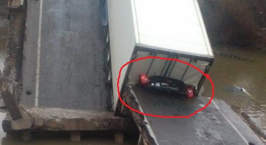 Обрушение моста с. Осиновка Приморский край