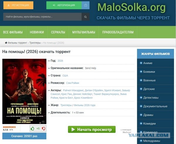 Главный триллер-выживач этого года «На помощь!» слили в бесплатные кинотеатры