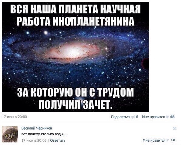 Комментарии и картинки из соцсетей