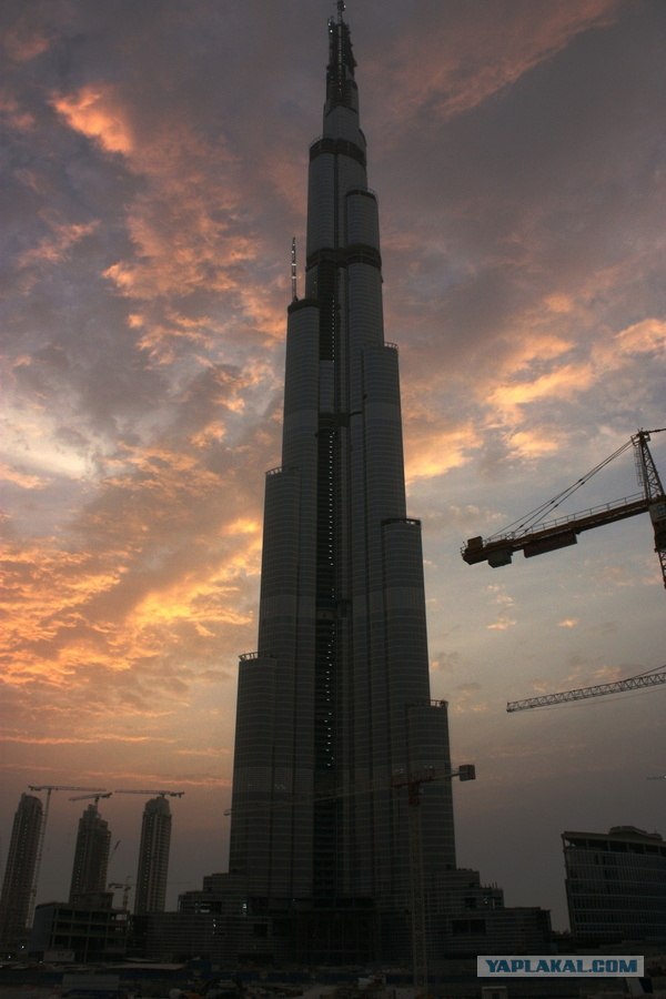 Фотографии строительства башни Burj Dubai