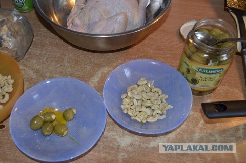Фаршированная курица.