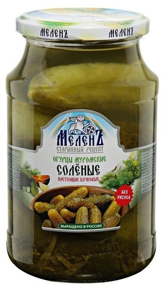 Соленые огурцы в супермаркетах