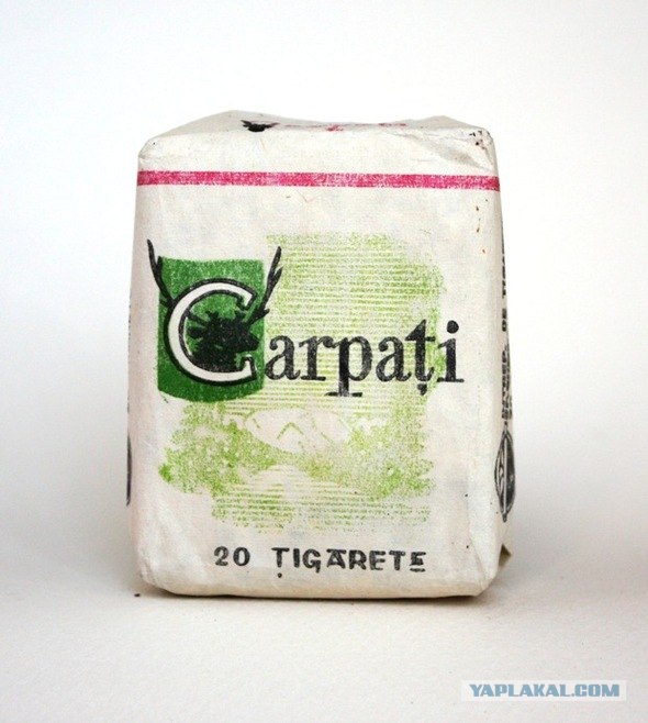 Ретроспектива сигаретной пачки