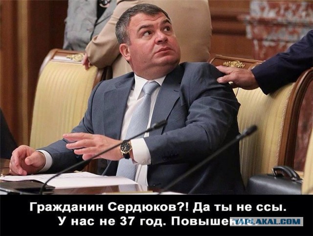 Сердюков устроился на работу