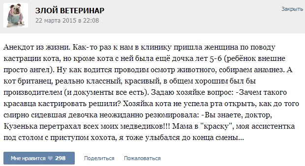 Истории от ветеринаров 4