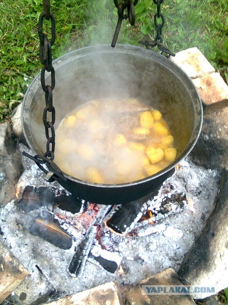 Жаркое по-домашнему в казане.