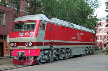 Электровоз ЭП20 на скорости 190 км/ч