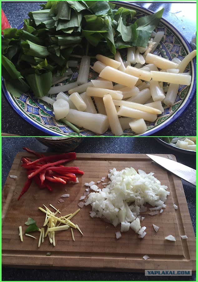 Жгучее карри с креветками