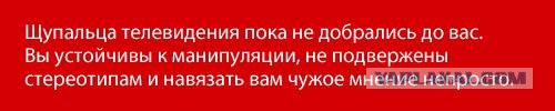 Манипулирует ли Вами телевизор?