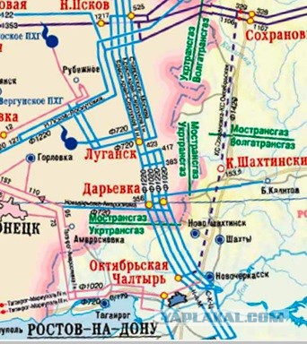 Взрыв газопровода в Луганске