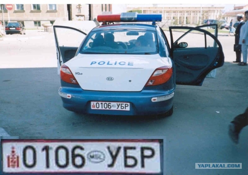Как выглядят монгольские номера