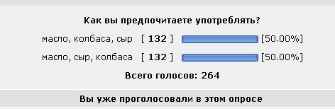 Бутерброды. Очень серьезный опрос