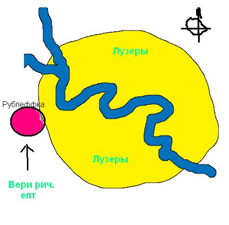 Упрощенная карта Лондона