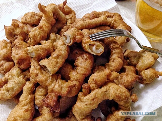 Кольца кальмара в пивном кляре:)