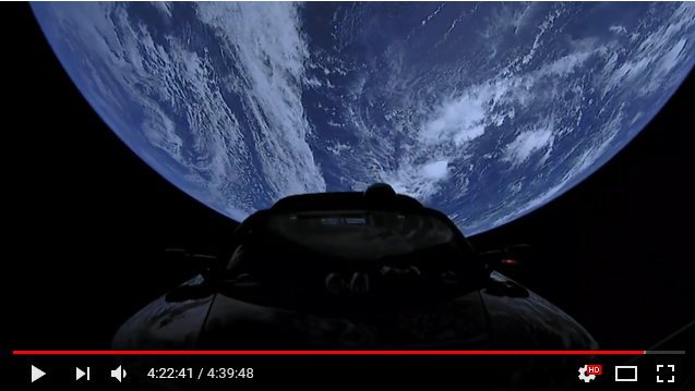 Запуск Falcon Heavy к Марсу от SpaceX