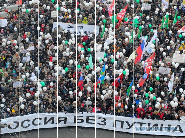 Протестный марш в Москве поддержал Майдан