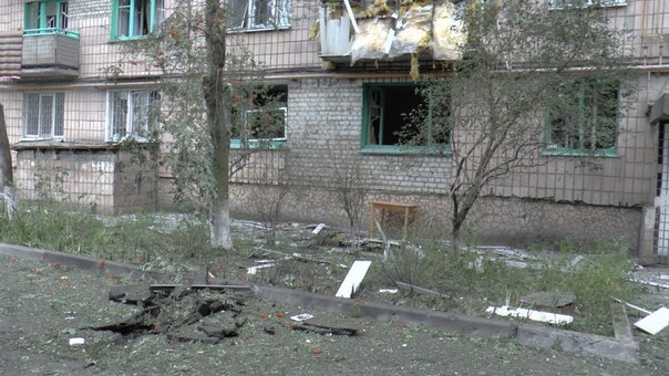 Из "Града" по Луганску 14 июля