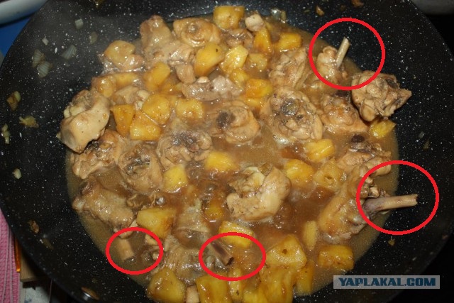 Курица с ананасами. Вариант 1