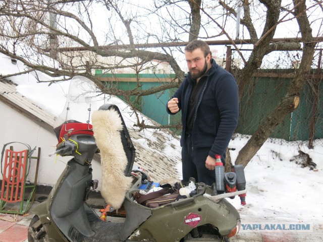 Зимний Лохопед-500 или 500км на скутере зимой