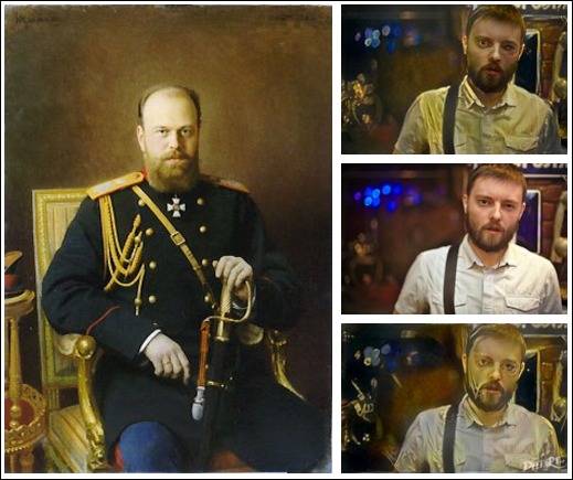 Нейронная сеть объединяет два изображения в одно