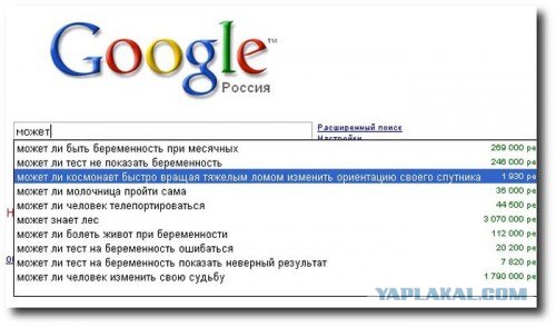 Приколы из Google