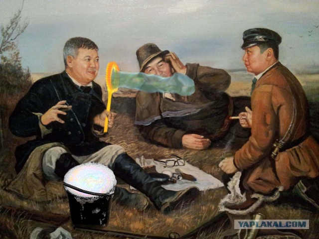 Фотожаба: Три соседа на привале