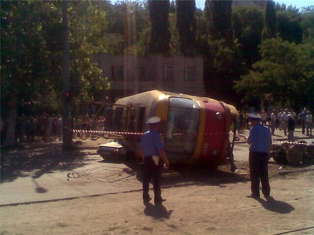 Бешенный трамвай в Одессе