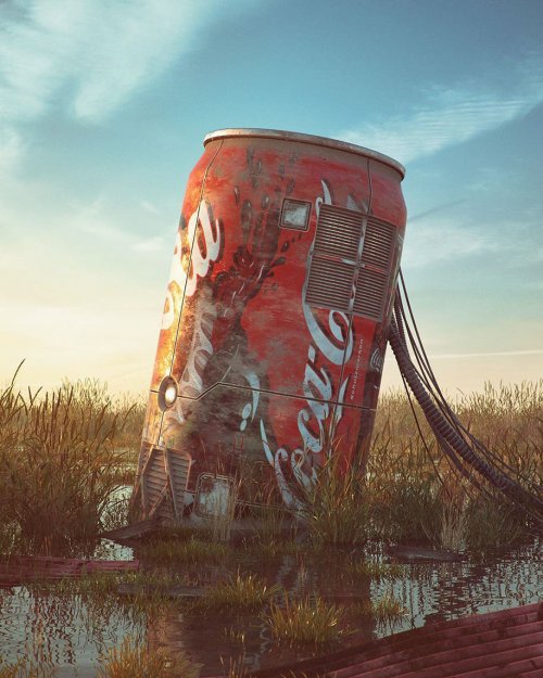 Апокалипсис поп-культуры в серии работ цифрового художника Филиппа Ходаса
