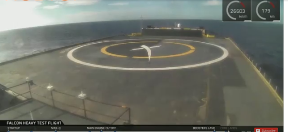 Запуск Falcon Heavy к Марсу от SpaceX