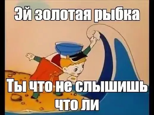 Вот поймал парень золотую рыбку