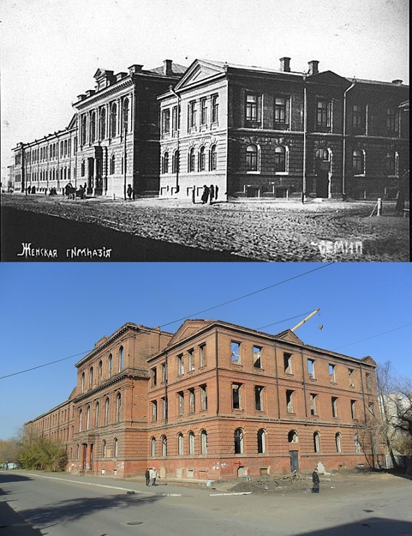 Старинные здания сто лет спустя