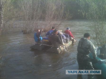 Матрасный сплав по  р.Керженец в половодье.