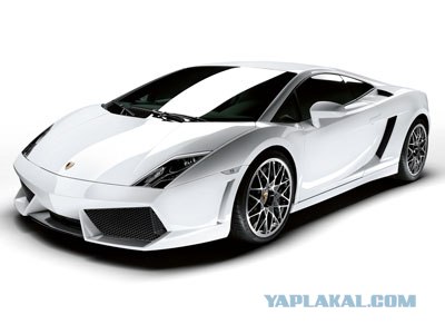 Lamborghini Gallardo с мотоциклетным прицепом