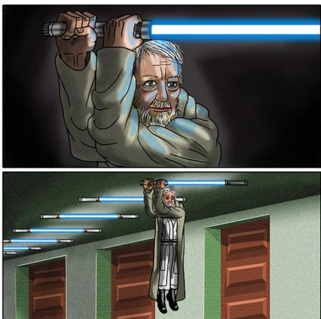 Почему в Звездных Войнах не колют световыми мечами?