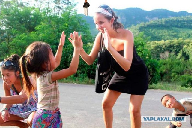 Фотожаба: любопытный парень