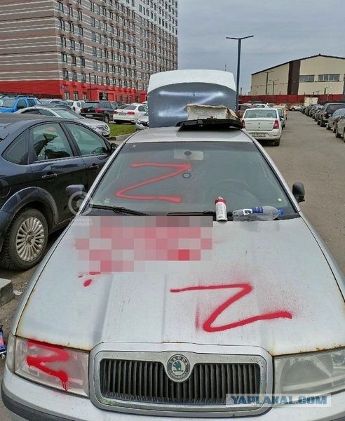 Неизвестные изуродовали автомобиль с символикой Z в Одинцово