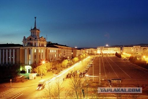 Россия ночью