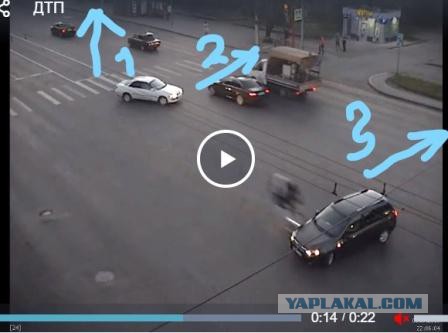 Авария, унесшая жизнь мотоциклиста в Кемерове, попала на видео