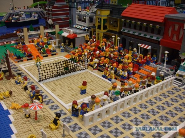 Lego-инсталляция Олимпиады 2008 в Гонконге