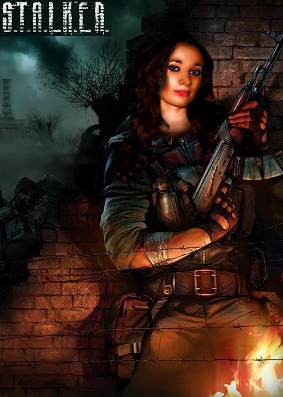 Сталкер девушка рисунок