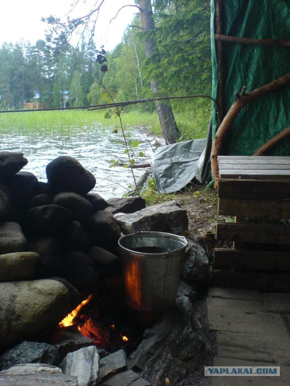 Банный комплекс на берегу озера