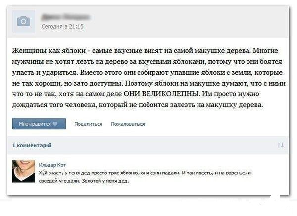 Смешные комментарии из социальных сетей