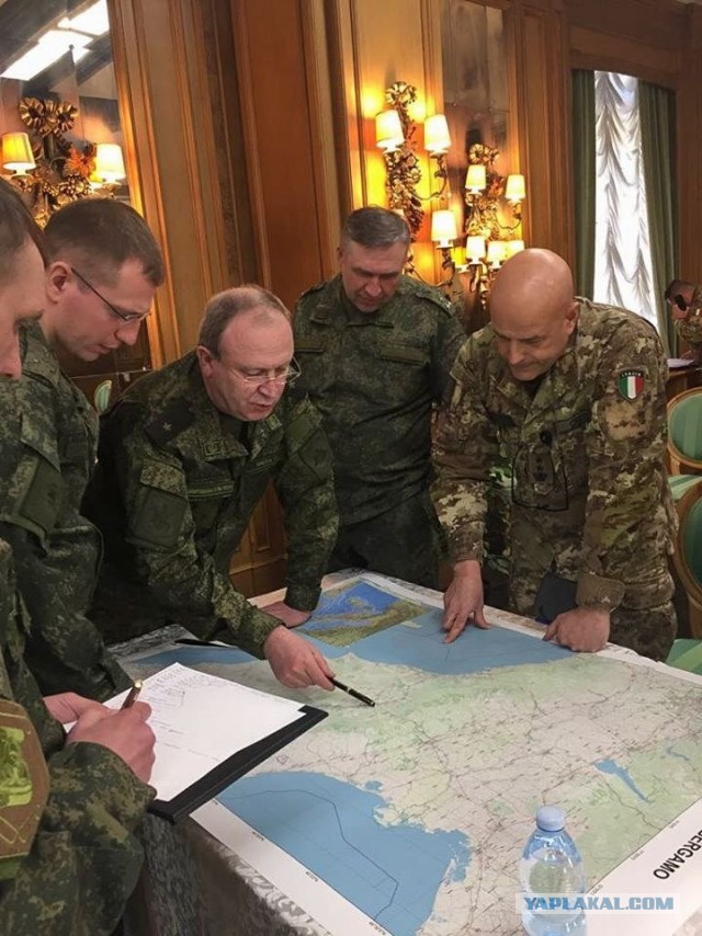 Русские войска РХБЗ в Италии