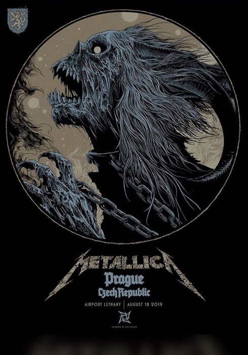 Концертные постеры от Metallica...