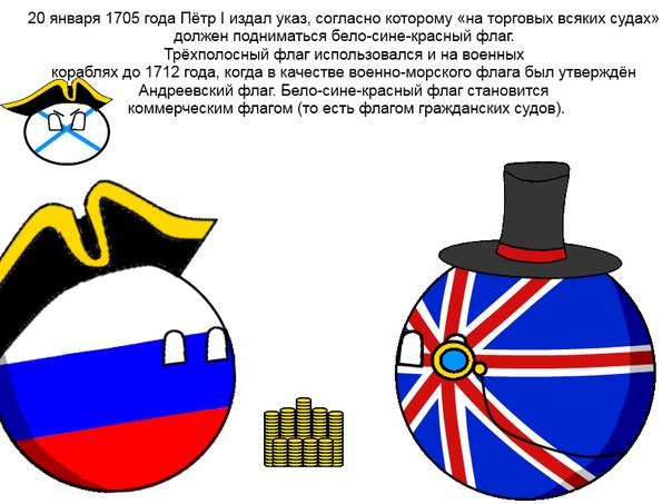 История создания Российского флага