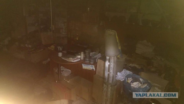 В Мариуполе сожгли офис волонтеров украинской