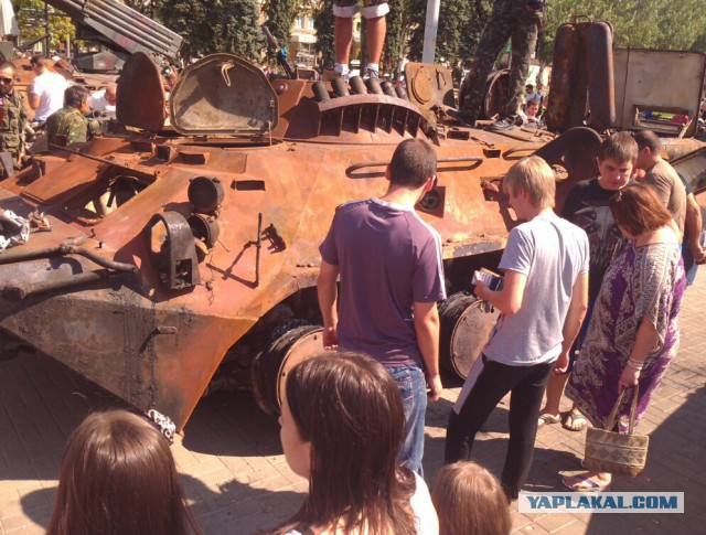 Марш пленных в Донецке 24.08.2014